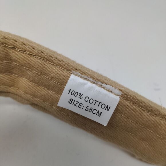 St. Maarten St. Martin West Indies Men's Strapback Sun Visor Cap Hat Tan 58CM - Picture 7 of 7